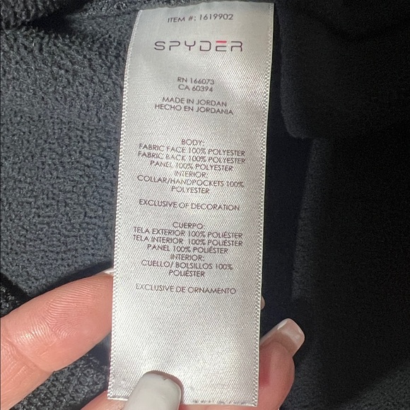 Spyder men’s quarter zip black size XXL - Picture 6 of 9